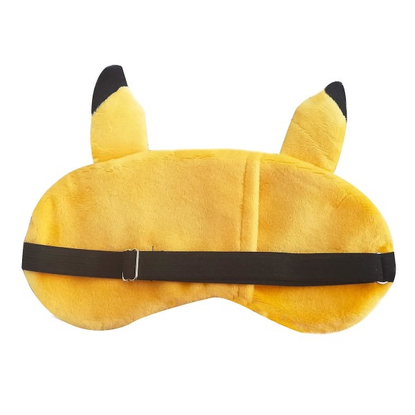 Piirretty Nukkumissilmämaski Pikachu Pehmolelu Silmälappu Silmäsuoja Matkustaminen Päiväunet Yöuni 2kpl