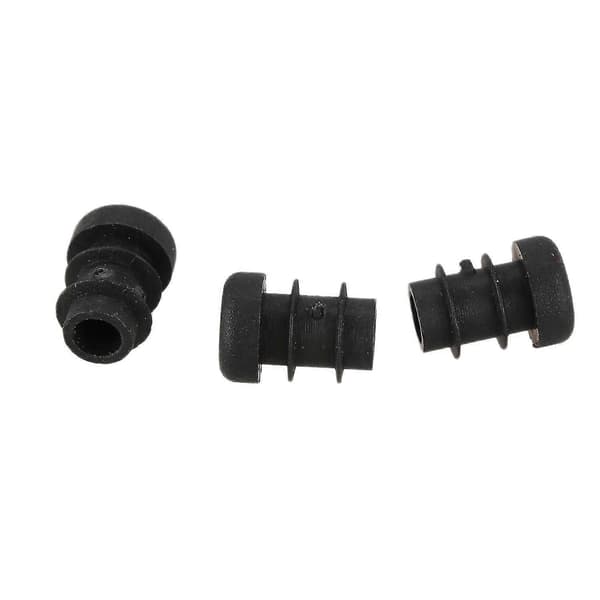12 stk. Plastik 12mm Rør Endeproppe Blindpropper Rørindsats Prop Rund Sort-YKY416