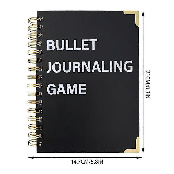 Bullet-Journal Style Årlige Sporingsideer Interaktiv Sjov Sporingsnotesbog til Planner