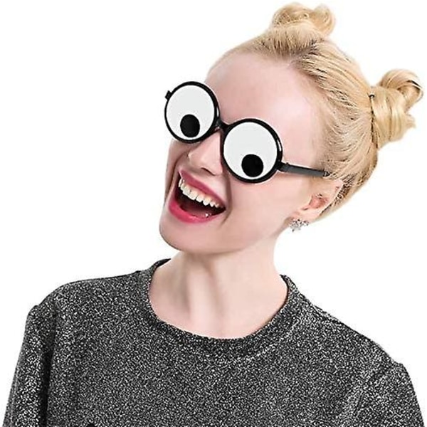 Googly Eyes-glasögon, Roliga Googly Eyes-glasögon som Skakar, Festglasögon, Leksaker, Solglasögon, Roliga Kostymtillbehör för Festfavoriter