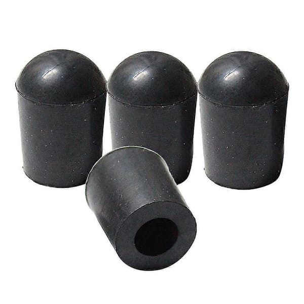 4 stk. sorte gummispids 10 mm diameter til kontrabas endepin