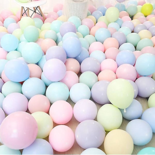 100 st 5 tum ballong färgglad Macaron Belon för födelsedagsfest bröllop