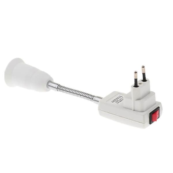 E27 Sokkel Splitter Universal Lampeholder Konverter Adapter EU Plugg