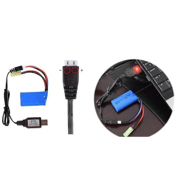 Xh-3p 2s Li-ion Elektrisk Rc Legetøjsdrone Usb Oplader Tilbehør 2000/1000/500ma