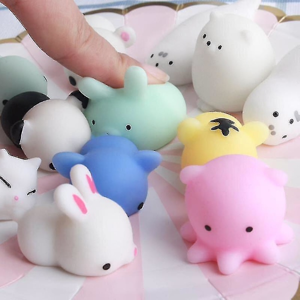50 kpl Mochi Squishy -leluja, Ystävänpäivälahjat lapsille luokkahuoneeseen