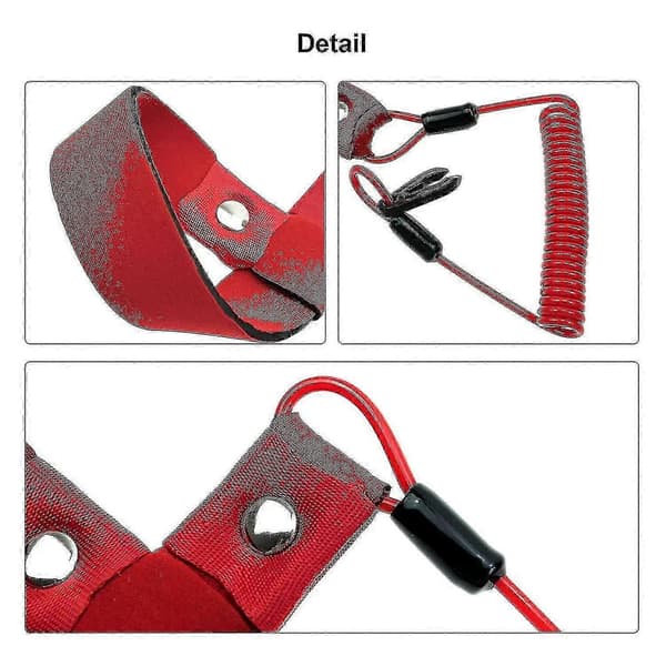 Start Stop Kill sikkerhetsline passer for Yamaha Jet Ski Waverunner Waveventure Waveraider Wavejammer