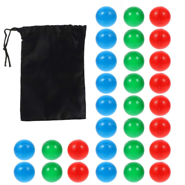 30 st 15mm Färgglada Plastklot Sannolikhetsklot Tjocknade Pedagogiska Bollleksaker