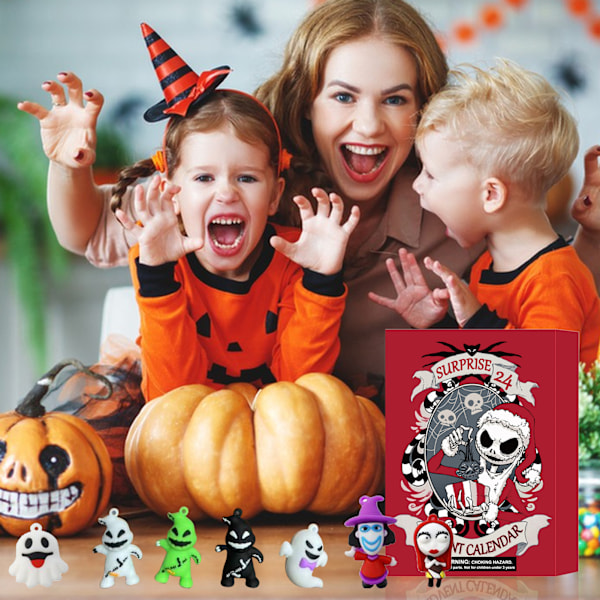 2024 Halloween Jul Adventskalender Set, Vuxna Pojkar Leksaker (24 Stycken)