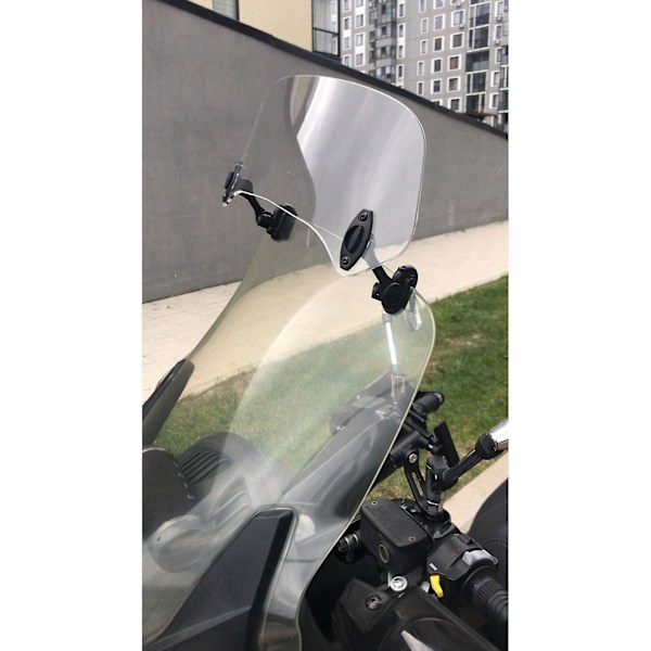 Transparent Färg Universal Motorcykel Justerbar Vindruta Förlängning Vindruta Spoiler Luft Defl