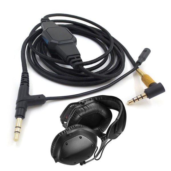Boom-volumen til V-moda Crossfade Gaming-headset til hovedtelefon 3,5 mm kabel