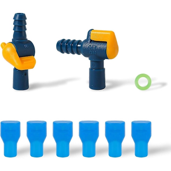 6 stk. Udskiftningsbidventil til Camelbak, hydreringspakke mundstykke med 2 slanger 12