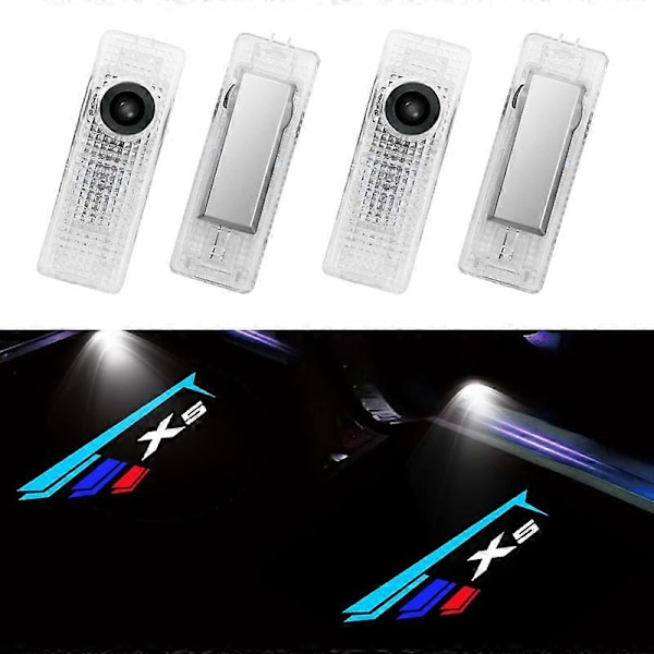 2 stk./sæt Bildør Velkomstlys LED til E53 E70 F15 G05 X5 Logo HD Projektor Skyggelampe Logo Auto Udvendigt Tilbehør