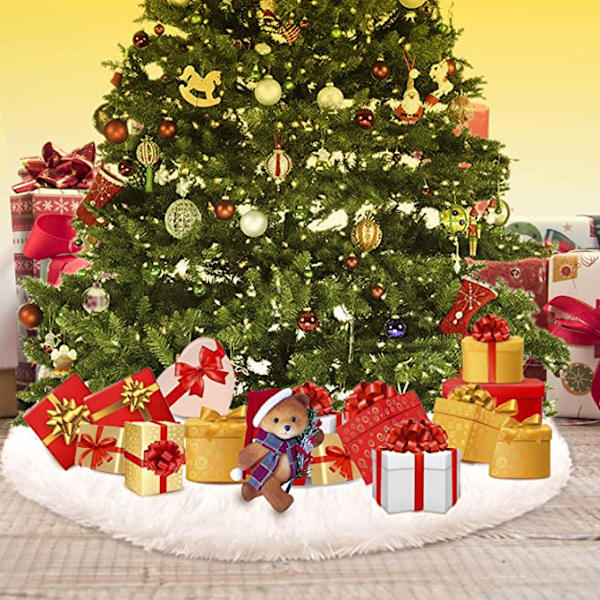 Julgransmatta Vit 122 cm