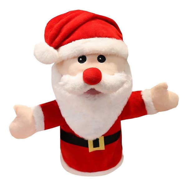 Ganz Stoppade Djur Tomte Plush Leksak Tomte Fingerdocka Berättande Handdocka