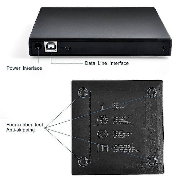 Ulkoinen CD/DVD-asema Usb2.0