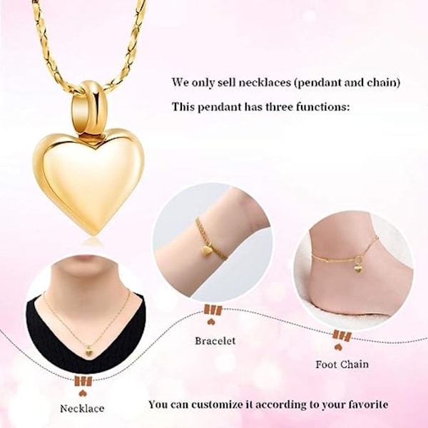 Kremeringsurna Halsband Minnesaskhänge Minnessmycken