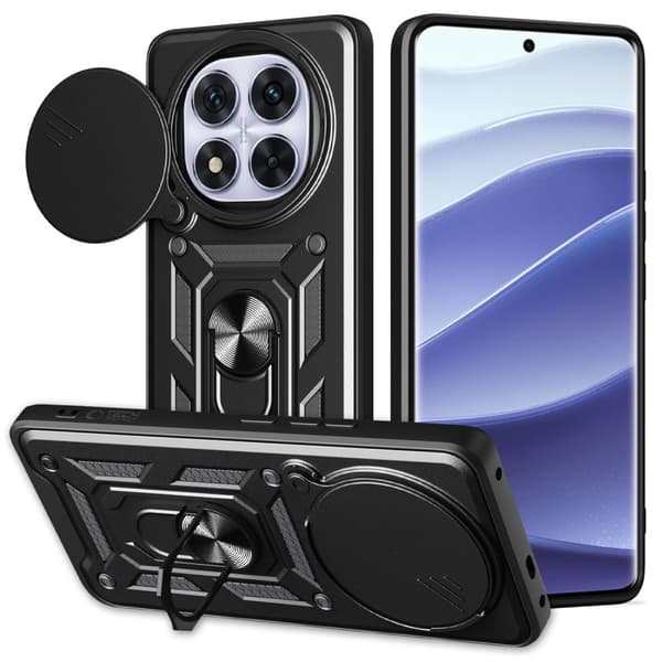 Camshield Pro-deksel til Xiaomi Redmi Note 14 Pro+ Plus 5G Svart