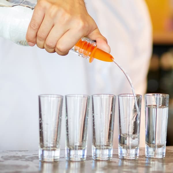 Flaskedispenser fleksibel helletut 6 stk