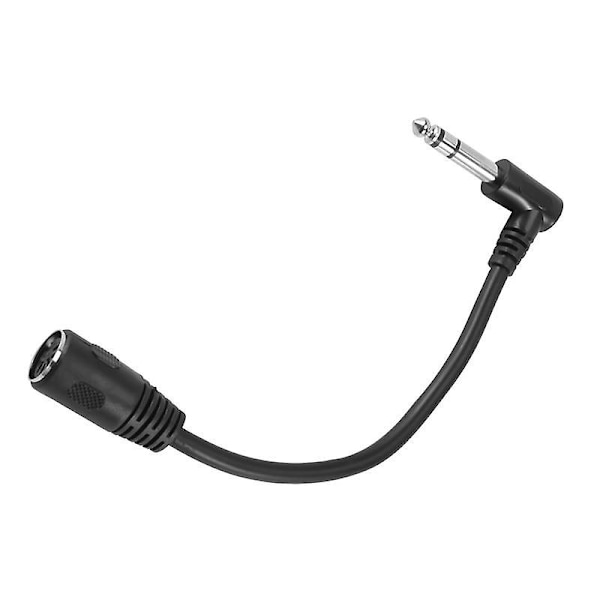 MIDI-kaapeli, 5-nastainen DIN-naaras 6,35 mm:n (1/4 tuuman) uros TRS-stereoliitäntäkaapeli