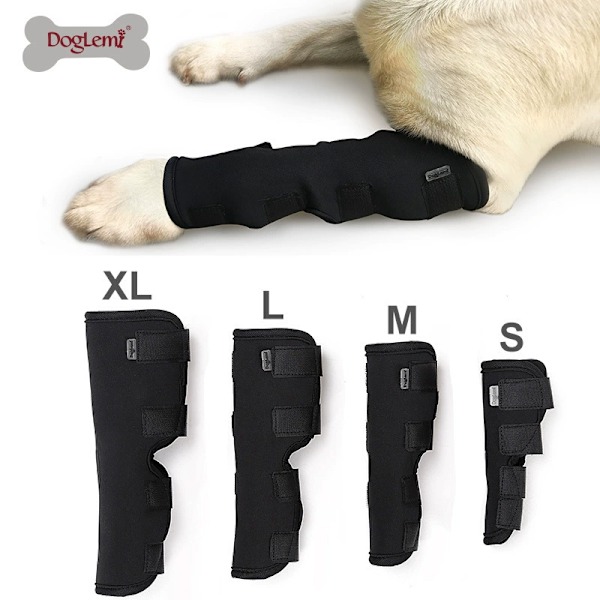 Koiran Anti-Licking Jalkasuojus Teddy Leg Hock Sleeve Kompressiotuki Koiran Jalkasuojus Suoja -S