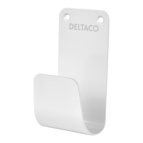 Deltaco E-Charge -kaapelipidike - Valkoinen