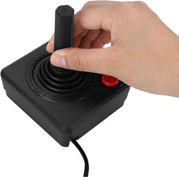 Klassisk joystick - Slitsterk Retro Klassisk 3D Analog Joystick Controller Spillkontroll for A-tari 2600 Atari 7800