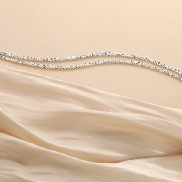 Sterling Silver Anklets Vattentät Anklet för Damanklet
