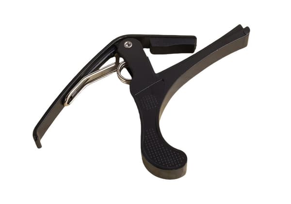 Gitar-capo for akustiske og klassiske gitarer Svart