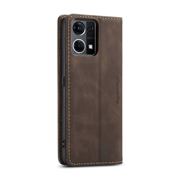 CaseMe 013 Monitoiminen vaakasuora läppä nahkainen puhelinkotelo OPPO Reno7 4G Indonesia/F21 Pro 4G/Reno8 4G -puhelimelle