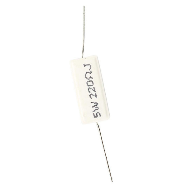 10 stk. Aksial Ledning Keramisk Cement Effektmodstand 220 Ohm 5W