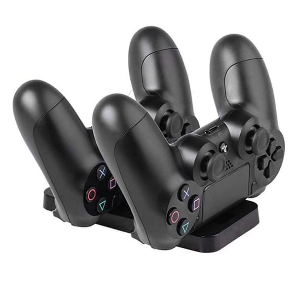 Dobbelt ladestation til 2 PS4-controllere