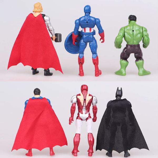 Superhjälte Avengers Cake Set 6-delad Dock Set Mini Set