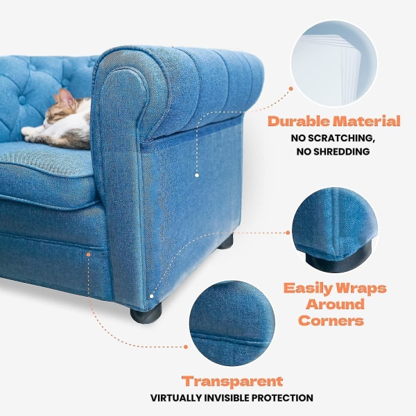 Cat Scratch Couch Protector - 8xl arkkia, kirkas erittäin kestävä, helppo muokata, jäänteetön huonekalusuojavalitut tuotteetsuositeltu tuote