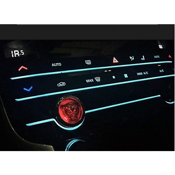 Nyckelfri bilmotor Start Stop-knappskyddsskal för Jaguar XF XE XJ E-PACE F-PACE
