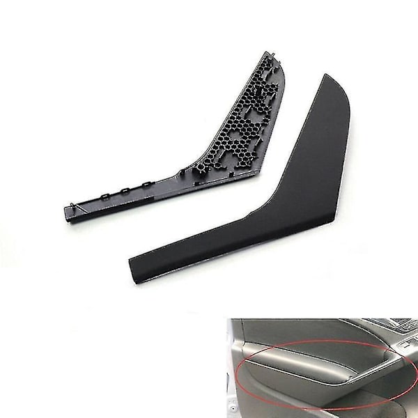 Auton sisäoven vetokahvan koristekansi musta sisävarusteet korkki osat For- Golf 6 Mk6 2009-201