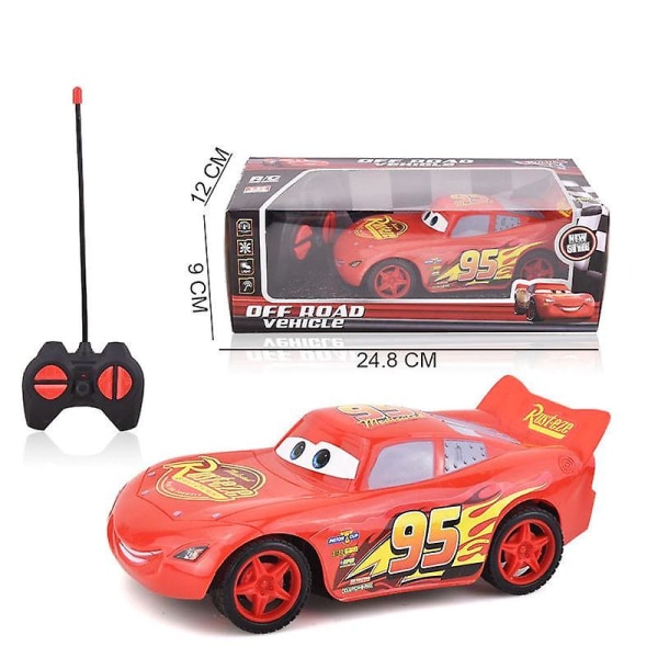 Pixar Cars 1:24 Salama McQueen Rc Radio-ohjattavat autot  Automotive Mobili-zatio Joululahja, Syntymäpäivälahja