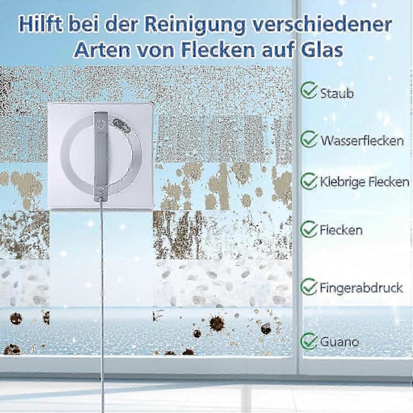 6-pack rengöringspads för Ecovacs Winbot W1 / W1 Pro / W2 / W2 Omni fönsterputsarrobotar, fönsterduk 12