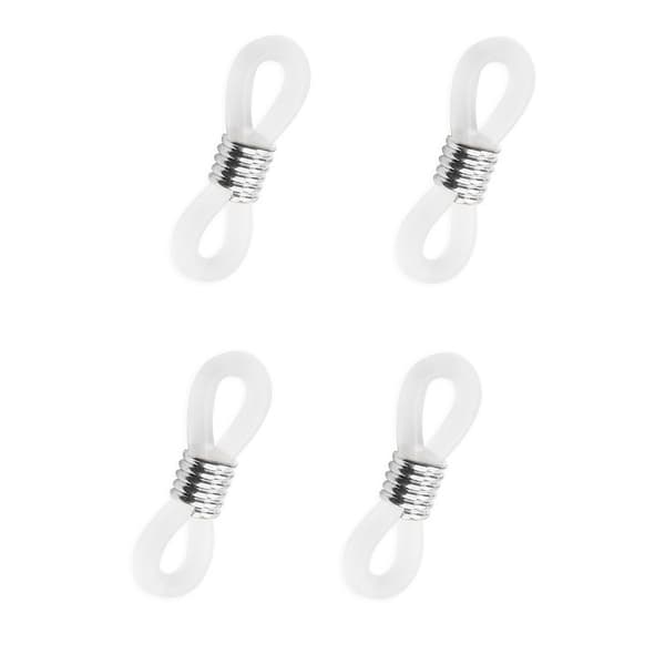 Spännen för glasögonkedjor, 10-pack Silver
