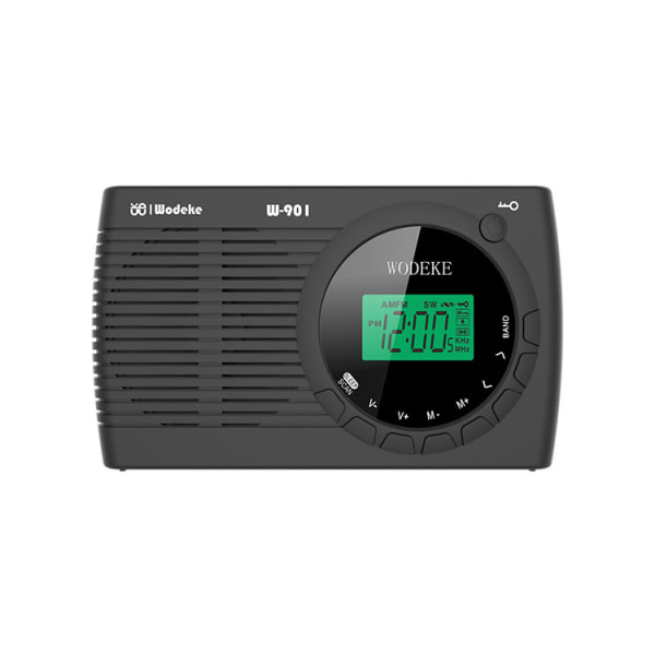 Fullbandsradio FM/MW/SW Digital Tuning Bärbar LCD-skärmsradio
