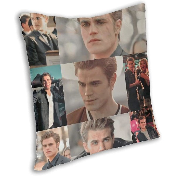 Vampire Diaries -tyynynpäällinen, Stefan Pa_ul Wes_ley Tvd -lahjat, koristetyynynpäällinen sänkyyn, sohvaan, vampyyriaiheisia koristeita, Stefan-aiheisia tuotteita