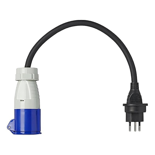 Adapterkabel 40cm 3x2.5mm² från schweizisk stick till CEE