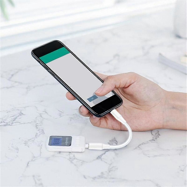 USB C til 3,5 mm Jack Aux Adapter Type-C 3,5 Digital DAC Lydkabel Adapter Øretelefontilbehør Svart
