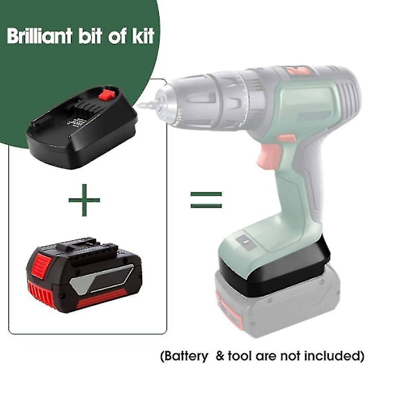 Adapteri-muunnin Bosb18c, yhteensopiva Bosch 18v Li-ion -akun Bat618 kanssa