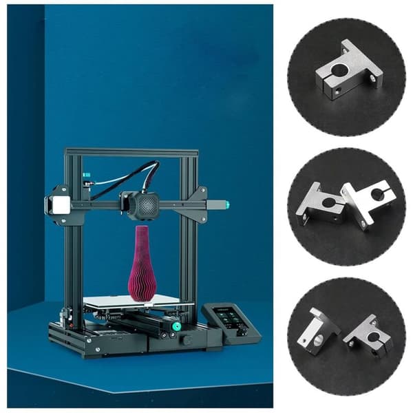 4x SK16 Lineær Akselstøtte 16mm CNC Lineær Bevægelse Kugleglideenheder Akselstyreskinne Støtte til 3D Printer Multi-Akse Maskine