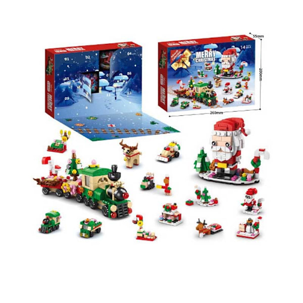 Christmas Advent Calendar countdown DIY building block blind box-8972-1,578 pellets