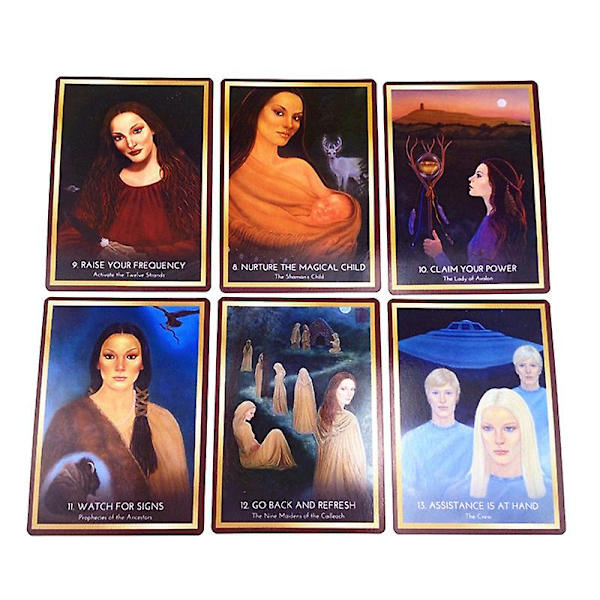 Tarotkort Oracle Deck Art Nouveau  Spådom  Kortspel  Brädspel Pusselspel för att stärka vänskapen