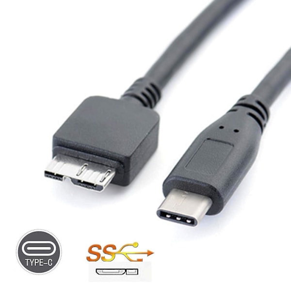 USB 3.0 til Type C 3.1 Datakabel for LaCie Porsche Design Mobil Harddisk