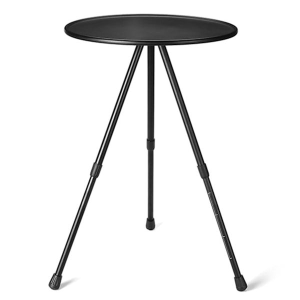Rundt Klapbord Sort Ultralet Løftbart Aluminiumlegering Klapbord til Udendørs Picnic Rejser