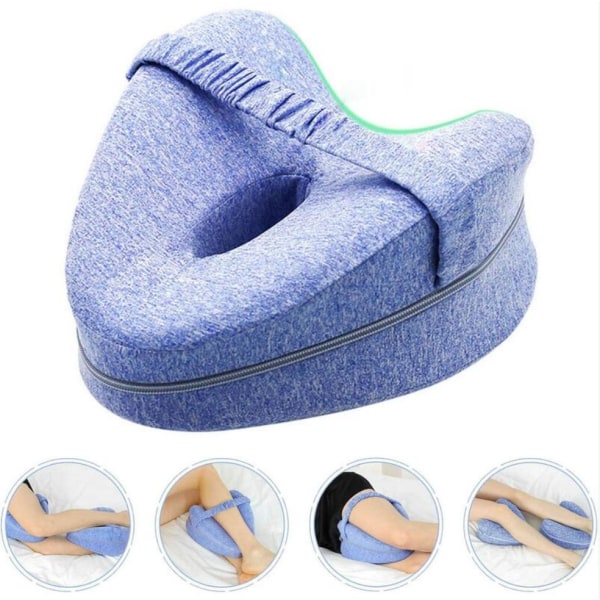 Hjerteformet Memory Foam Pude til Gravide Kvinder - Blå, 25*23*13cm, 1stk
