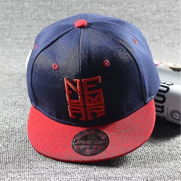 Mote Njy Neymar Snapback Hat Justerbar bomull Barn Hat Big Bone Brodery Snapback Baseball Cap Hip Hop Caps Engros Tw navy